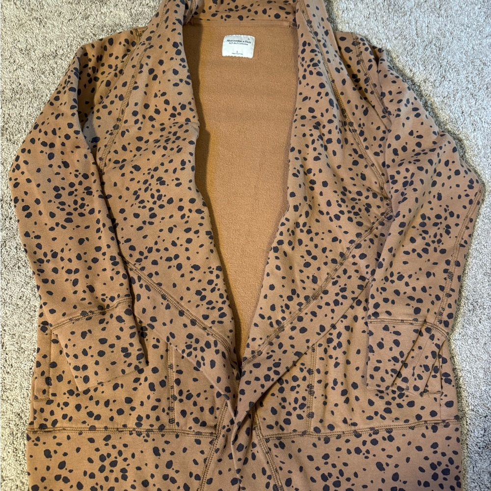 Abercrombie & Fitch Size L Soft A&F Collection Open Front Cardigan